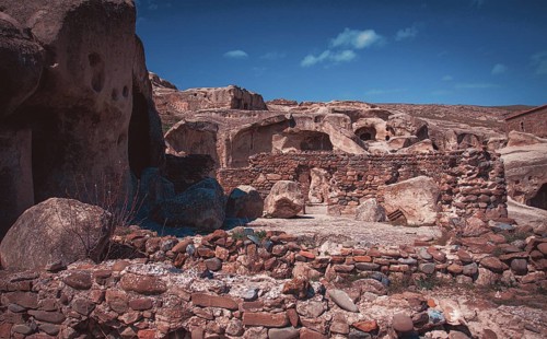 Uplistsikhe, an ancient cave city, one of the first cities in Georgia, is a UNESCO protected site