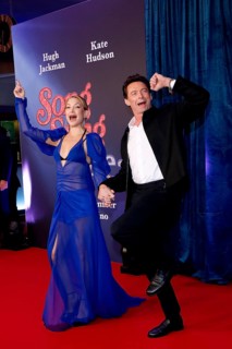 Kate Hudson and Hugh Jackman at the Song Sung Blue Red Carpet Photocall at Zoo Palast Berlin on 19