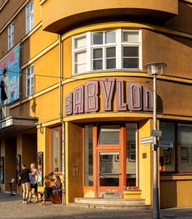 Kultkino Babylon am Rosa Luxemburg Platz, arthouse cinema opened in 1929, some of whose films are