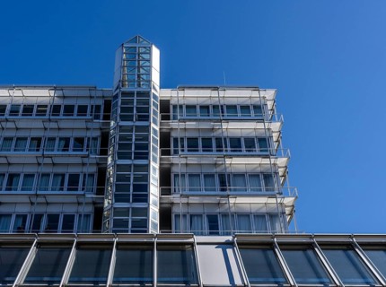 Architecture at the Technical University of Berlin on 17th June Street in Berlin Charlottenburg,