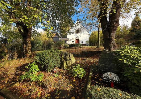 Old tombs at the castle cemetery at the Michaelskapelle, Bad Godesberg, Bonn, North