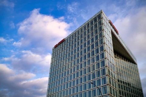 Verlagshaus Der Spiegel, logo, Spiegelgebäude, Hafencity, Free and Hanseatic City of Hamburg,