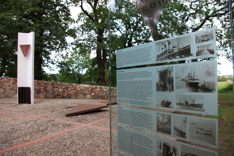 Cap Arcona Memorial on the island of Poel. The memorial commemorates the victims of the sinking of