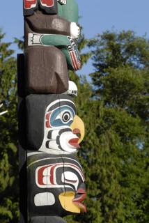 Totem, Totem Pole, Stanley Park, Vancouver, British Columbia, Canada