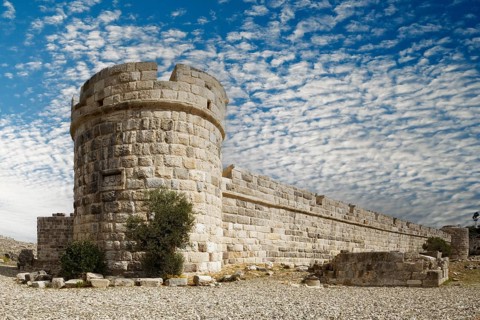 Inner fortification, olive tree, bastion, Neratzia fortress, also Nerantzia, castle, first