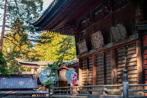Shinto Shrine Buildings, Kitaguchi-hongu Fuji Sengen Shrine, Shinto Shrine in the Forest,