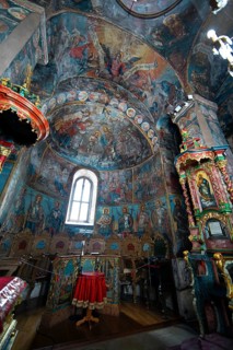 Frescoes in Krusedol monastery, interior view, Krušedol Prnjavor, Vojvodina Province, Serbia
