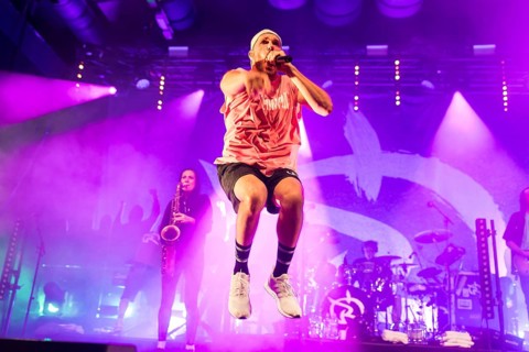 Mal Élevé (Pablo Charlemoine), singer of Irie Révoltés live on Irieunion - Le Re-Tour pour une