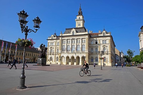 Freedom Square Town Hall, Old Town, Novi Sad, Vojvodina Province, Serbia