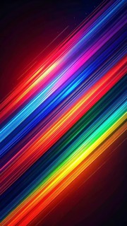 Abstract digital art featuring vibrant, intersecting neon lines creating a geometric pattern,