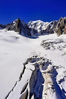 View of the mountains from the Télécabine Panorama Railway, La Tour Ronde, Mont Blanc, Mont Maudit,