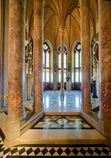 Count's Hall and Imperial Hall, Hohenzollern Castle, ancestral home of the House of Hohenzollern,