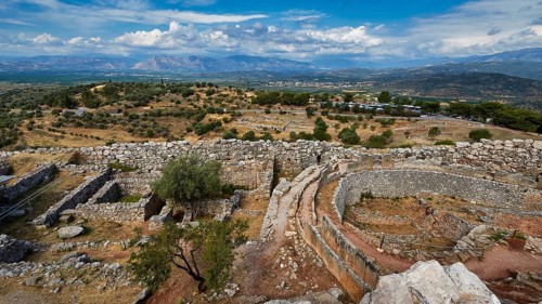 Tomb A, archaeological site, UNESCO World Heritage Site, Mycenae, Mycenae, important city in