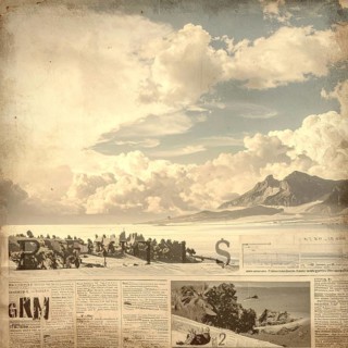 Grunge old public newspaper, texture background wallpaper illustration, vintage tattered yellow