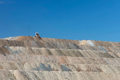 Round Mountain, Nevada - The Round Mountain Gold Mine, an open pit mine operated by Kinross Gold