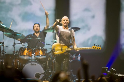Chris Maas (drummer), Sting (guitarist, real name: Gordon Matthew Thomas Sumner, CBE) live on Sting