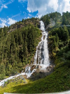 The Stuiben Falls between Umhausen and Niederthai in the Middle Ötztal, Tyrol, Austria