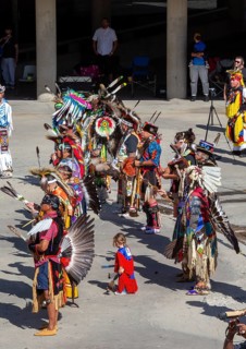 Detroit, Michigan USA - 13 October 2025 - On Indigenous People's Day, Native American tribes held a