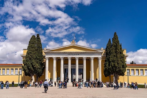 The neoclassical Zappeion in the Greek capital Athens, Greece