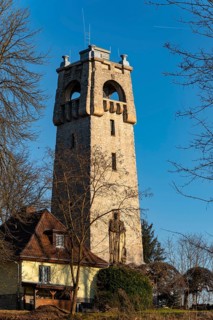 Bismarck Tower on the Königsberg near Bad Pyrmont, Weserberland, Lower Saxony, Germany