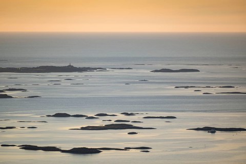 Offshore islands and skerries, sea, evening mood, Otroya or Otrøya island, Møre og Romsdal, Norway