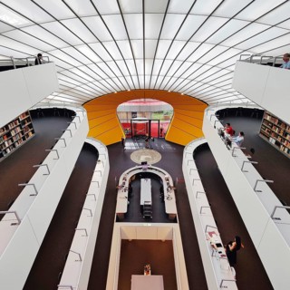 Philologische Bibliothek der Freien Universität Berlin, auch Berlin Brain genannt weil das Gebäude