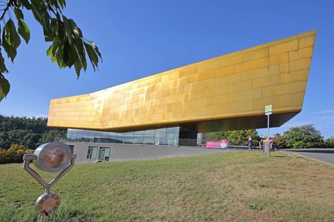 Ark Visitor Centre, archaeological museum, modern building, Nebra, Saxony-Anhalt, Germany