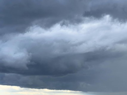 Gathering low pressure area with rain front dark stratus clouds Nimbostratus clouds, international