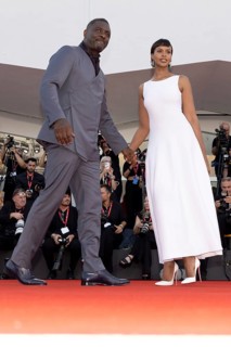 Venice, Italy - 2 September 2025: Idris Elba and Sabrina Dhowre Elba during the red carpet of - A