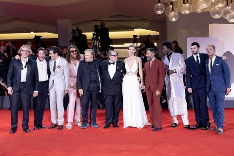 Venice, Italy - 3 September 2025: Jason Momoa, Louis Cancelmi, Oscar Isaac, Franco Nero and Duke