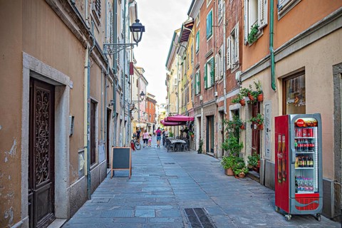 Streets of Muggia, Friuli-Venezia Giulia, Italy