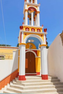 Orthodox church, Chorio, Symi Island, Dodecanese Islands, Greece