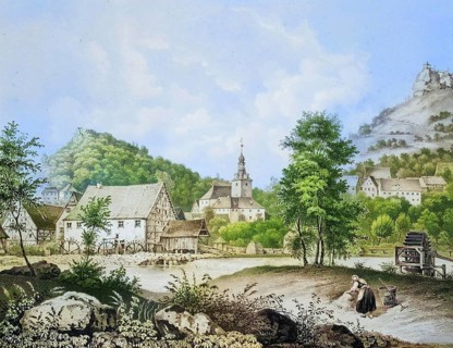 Muggendorf, climatic health resort, around 1850, Franconian Switzerland, district of Forchheim,