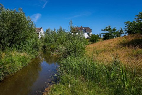 Recklinghausen, North Rhine-Westphalia, Germany - Renaturalised Hellbach, renaturalised