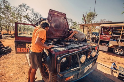 Australia Outback Landrover Camper, Australia