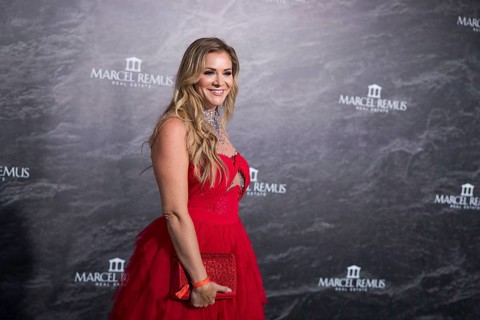 Natalie Bernsteiner at the Remus Lifestyle Night on the roof terrace of the Pure Salt Hotel in El