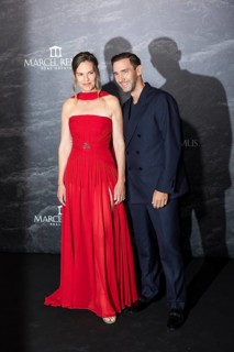 Hilary Swank and Marcel Remus at the Remus Lifestyle Night on the rooftop terrace of the Pure Salt