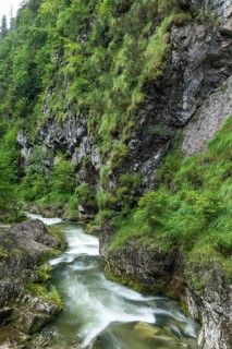 Wild and romantic Weißbach Gorge near Inzell
