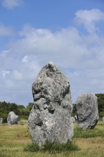 Megalithe, Alignements de Kermario, Carnac, Department of Morbihan, Brittany, France