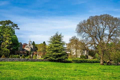 Sizergh Castle and gardens, Helsington, Cumbria, England, United Kingdom