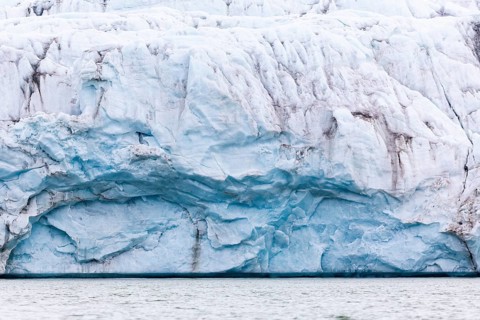 Glacier tongue, Konowbreen, Spitsbergen, Svalbard