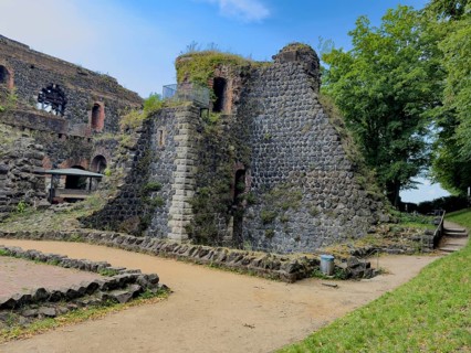 View of part of the ruins of the imperial palace of Emperor Frederick I Barbarossa, Kaiserswerth,