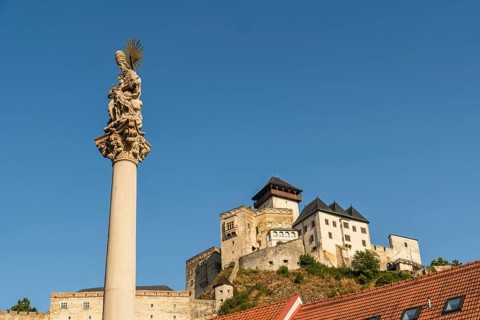Plague column commemorating the victims of the plague column at the beginning of the 18th century,