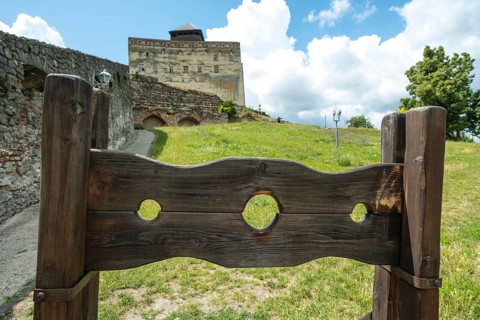 Stockade, medieval instrument of torture, Trencín Castle, Capital of Culture 2026, Trencín,