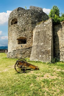 Cannon in Trencín Castle, Capital of Culture 2026, Trencín, Slovakia
