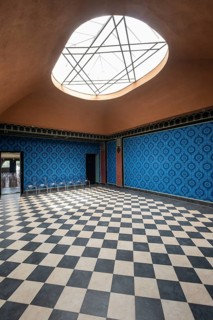 Renovated prayer room of the Jewish community in the Neolog Synagogue converted into a cultural
