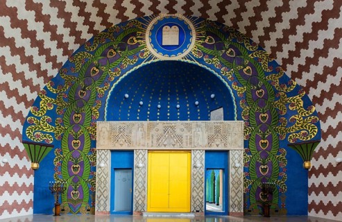 Renovated interior of the Neolog Synagogue converted into a cultural centre by Berlin architect