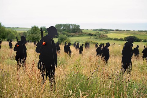 Installation, Standing with Giants, honours the victims of the fallen British soldiers by