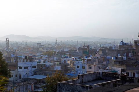 City view Udaipur in the morning light, Rajasthan, India