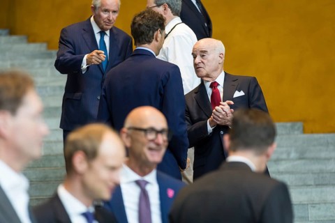 Henry Kravis (co-owner of private equity firm KKR) after the Made for Germany investment summit at